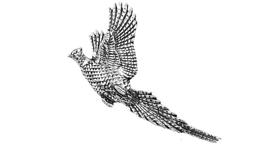 Pewter Pin No.8 Rising Pheasant